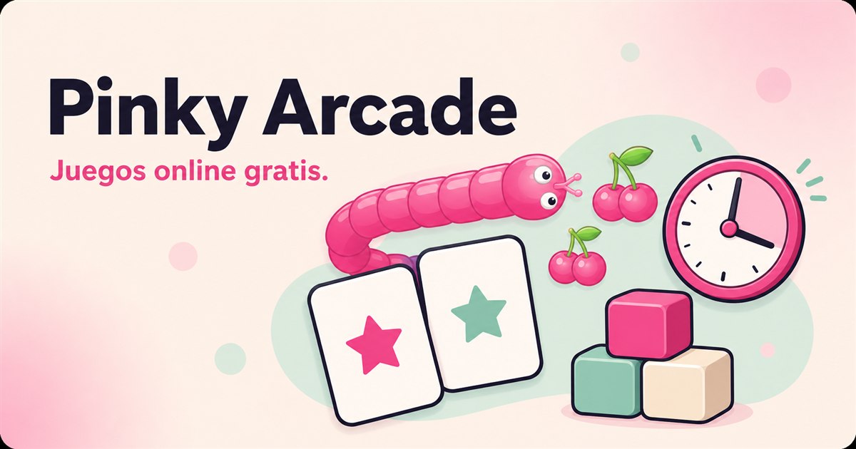 Selección de juegos de Pinky Arcade